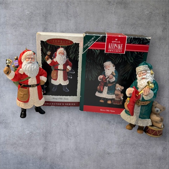 Hallmark Other - Hallmark Keepsake Merry Olde Santa Ornaments 1992 & 1993 w/ Boxes Lot of 2